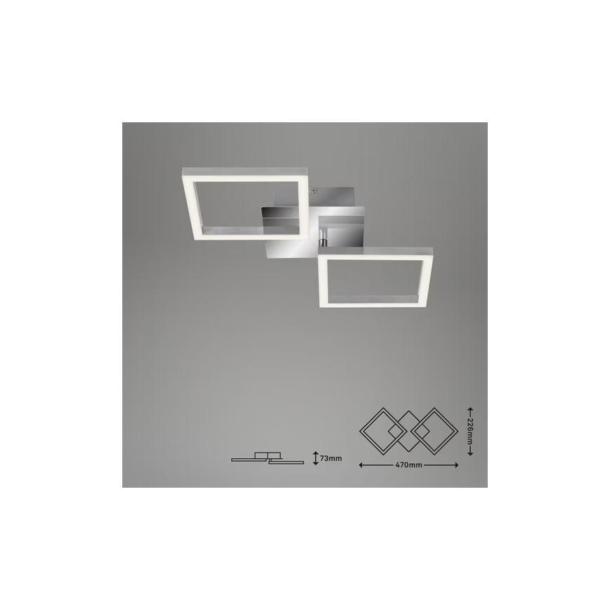 LED φωτιστικό οροφής LED/10W/230V 3000K ματ χρώμιο