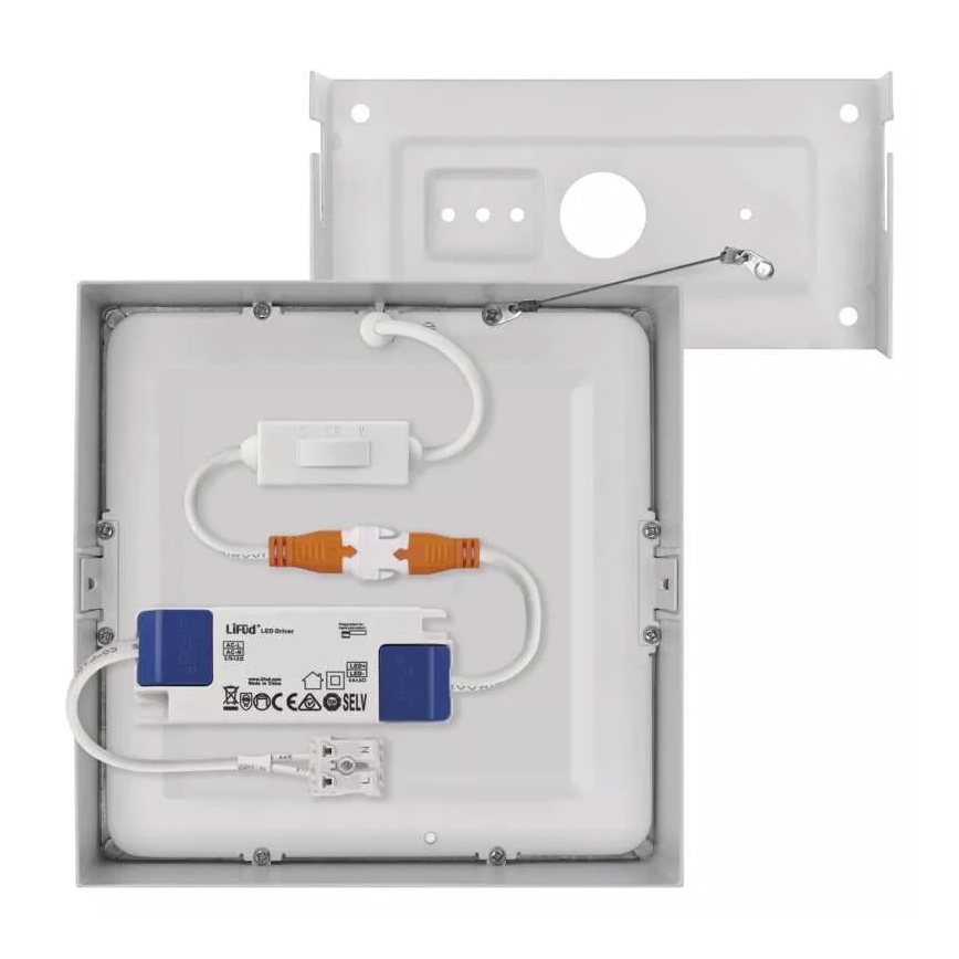 LED Φωτιστικό οροφής NEXXO LED/12,5W/230V 3000/3500/4000K 17x17 cm λευκό