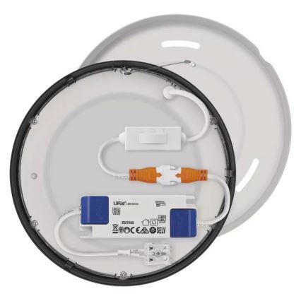 LED Φωτιστικό οροφής NEXXO LED/12,5W/230V 3000/3500/4000K δ. 17 cm μαύρο