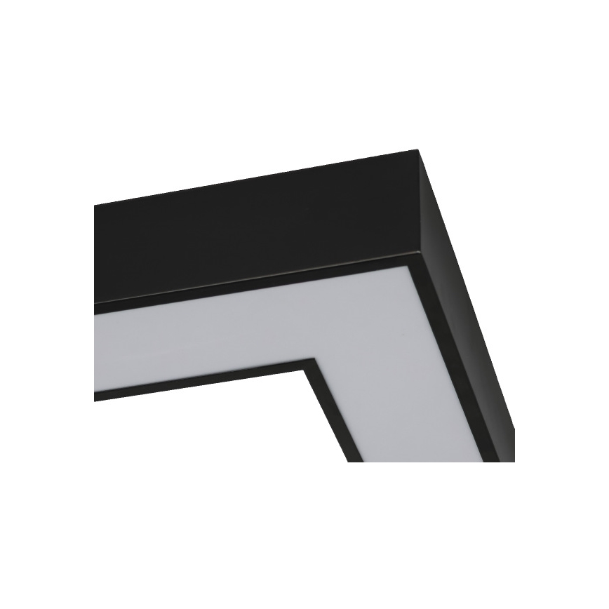 LED φωτιστικό οροφής LED/130W/230V 3000/4000/6500K 100x100 cm μαύρο