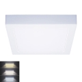 LED φωτιστικό οροφής LED/18W/230V 3000/4000/6000K 22,5x22,5 cm λευκό
