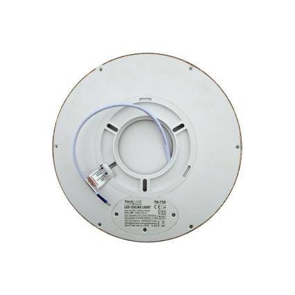 LED φωτιστικό οροφής LED/18W/230V 3000/4000/6500K διάμ. 23 cm καφέ
