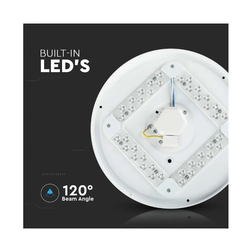 LED Φωτιστικό οροφής LED/18W/230V δ. 31 cm 3000/4000/6400K
