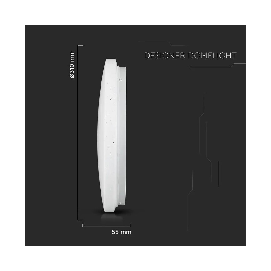 LED Φωτιστικό οροφής LED/18W/230V δ. 31 cm 3000/4000/6400K