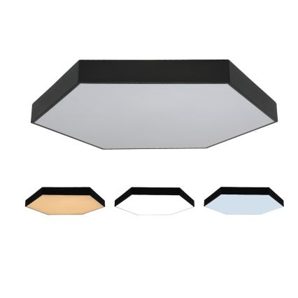 LED φωτιστικό οροφής LED/200W/230V 3000/4000/6500K Ø 100 cm μαύρο