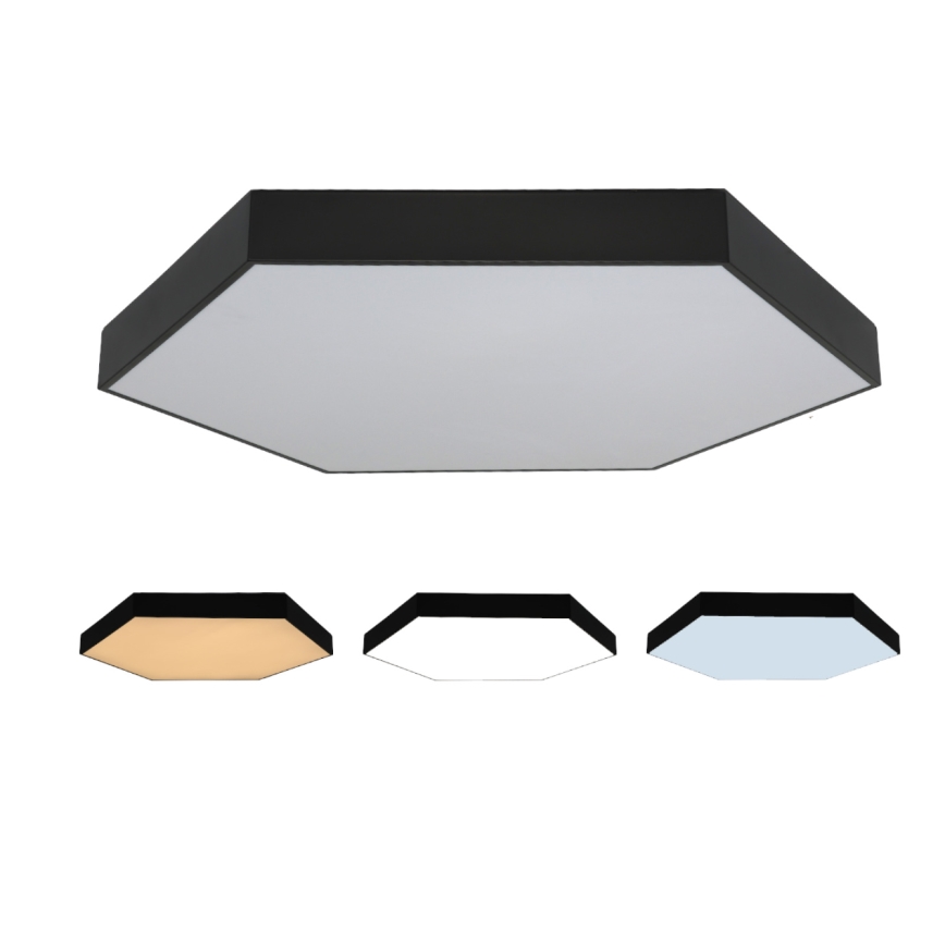 LED φωτιστικό οροφής LED/200W/230V 3000/4000/6500K Ø 100 cm μαύρο