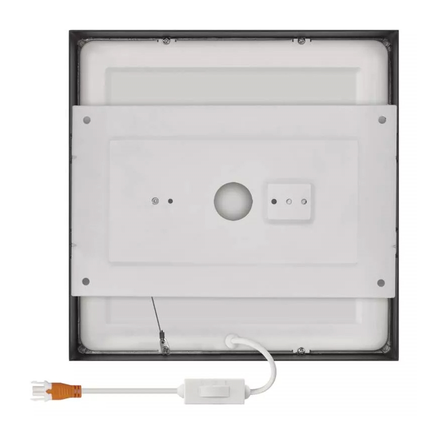 LED Φωτιστικό οροφής NEXXO LED/21W/230V 3000/3500/4000K 22,5x22,5 cm μαύρο