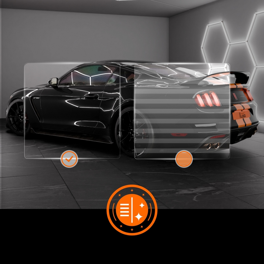 LED φωτιστικό οροφής HEXAGON LED/240W/85-265V 4000K 298x209 cm CRI 90 IP54 λευκό