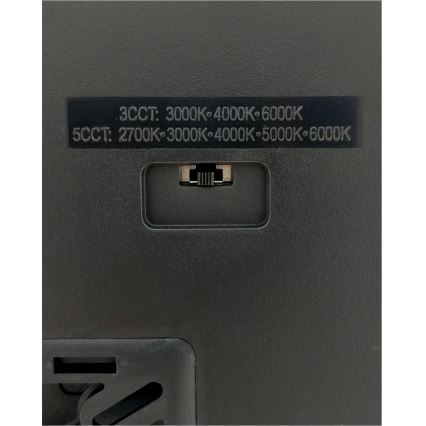 LED Φωτιστικό οροφής LED/24W/230V 3000/4000/6500K 30x30 cm μαύρο