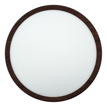 LED φωτιστικό οροφής LED/24W/230V 3000/4000/6500K διάμ. 30 cm καφέ