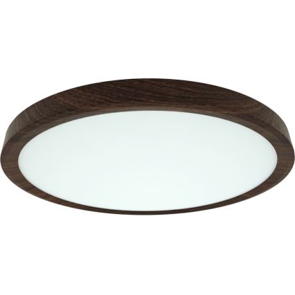 LED φωτιστικό οροφής LED/24W/230V 3000/4000/6500K διάμ. 30 cm καφέ