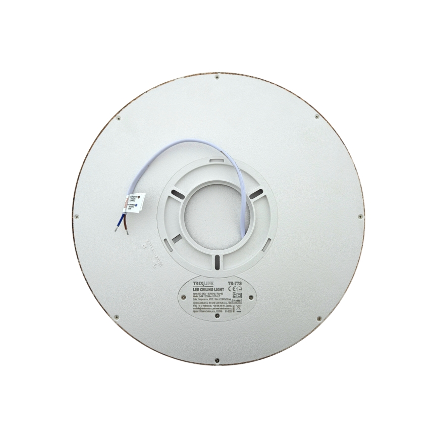 LED φωτιστικό οροφής LED/24W/230V 3000/4000/6500K διάμ. 30 cm καφέ