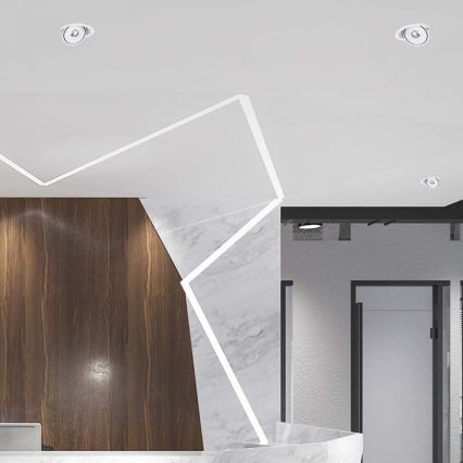 LED ενσωματωτό σποτ LED/28W/230V 3000/4000/6400K διάμ. 20 εκ. λευκό