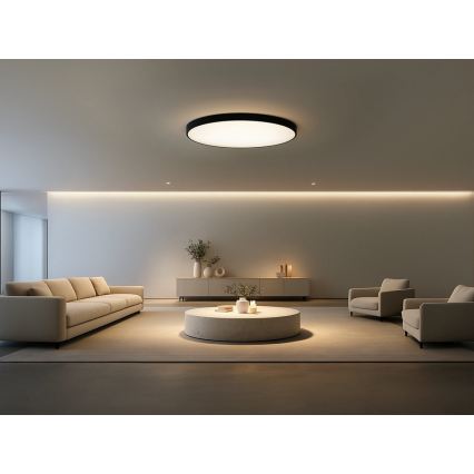 LED φωτιστικό οροφής LED/300W/230V 3000/4000/6500K Ø 120 cm μαύρο