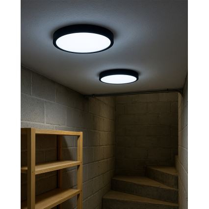 LED Φωτιστικό οροφής LED/32W/230V 3000/4000/6500K διάμ. 40 cm μαύρο