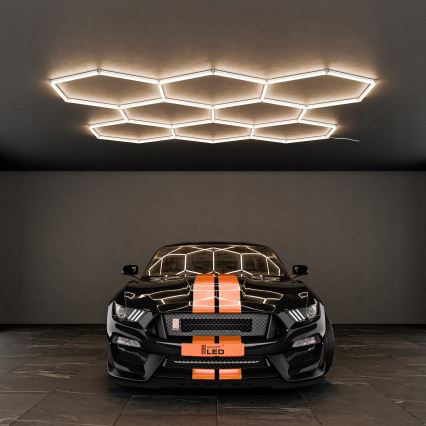 Φωτιστικό οροφής LED HEXAGON LED/350W/85-265V 4000K 313x298 cm CRI 90 IP44 λευκό