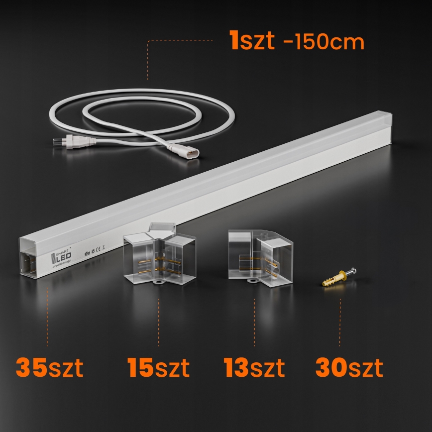 Φωτιστικό οροφής LED HEXAGON LED/350W/85-265V 4000K 313x298 cm CRI 90 IP44 λευκό