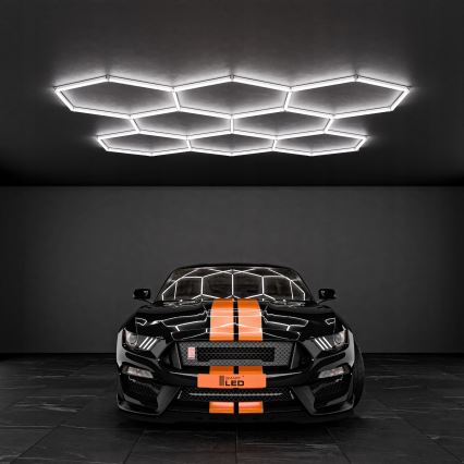 Φωτιστικό οροφής LED HEXAGON LED/350W/85-265V 6500K 313x298 cm CRI 90 IP44 λευκό