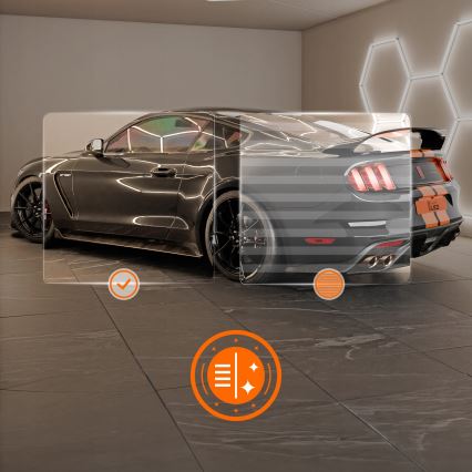 Φωτιστικό οροφής LED HEXAGON LED/384W/85-265V 4000K 484x243 cm CRI 90 IP54 λευκό