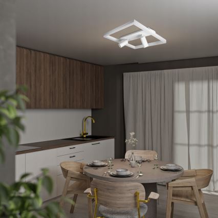 LED Φωτιστικό οροφής LED/38W/230V + 2xGU10/30W λευκό