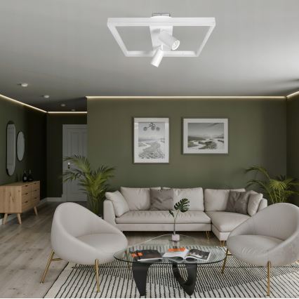 LED Φωτιστικό οροφής LED/38W/230V + 2xGU10/30W λευκό