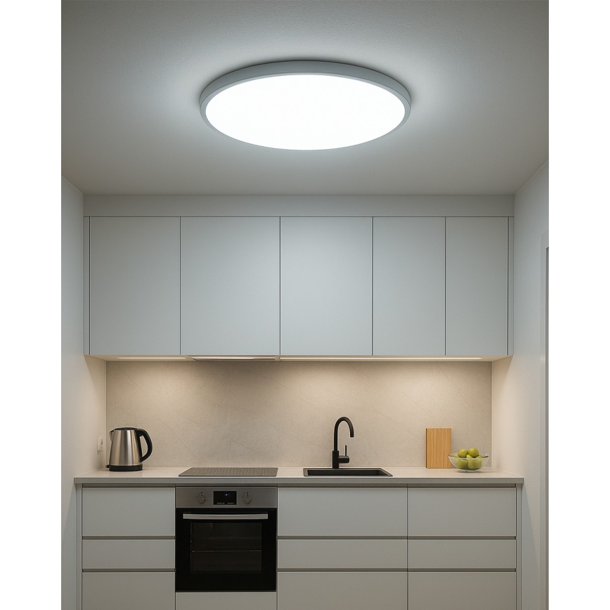 LED φωτιστικό οροφής LED/40W/230V 3000/4000/6500K διάμ. 50 εκ. λευκό