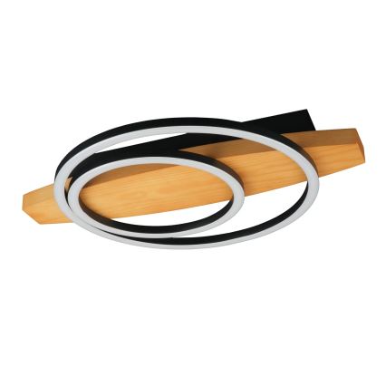 LED Φωτιστικό οροφής MELISA LED/28W/230V 30x40 cm, φινίρισμα πεύκου