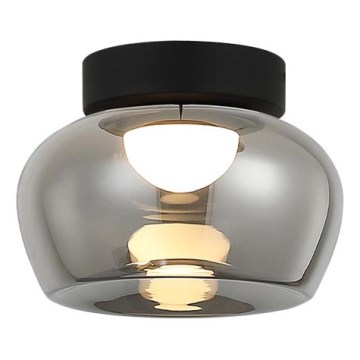 LED φωτιστικό οροφής NADIA LED/9W/230V Ø 16 εκ. καπνιστό/μαύρο