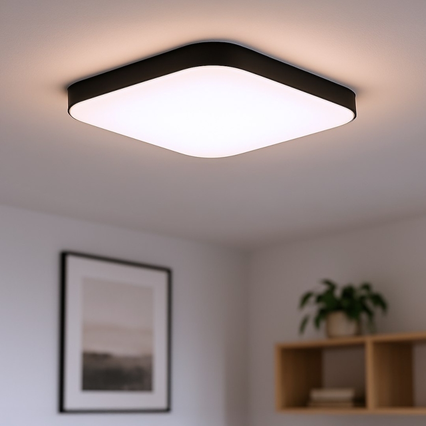 LED φωτιστικό οροφής NEMO LED/36W/230V 50x50 cm μαύρο