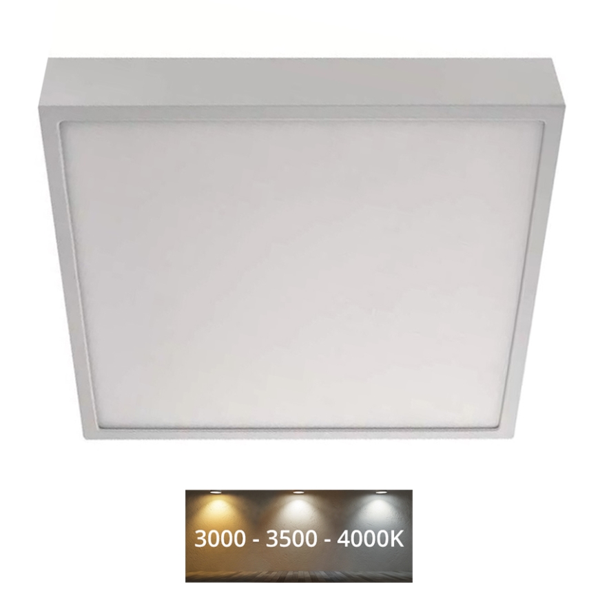 LED Φωτιστικό οροφής NEXXO LED/28,5W/230V 3000/3500/4000K 30x30 cm λευκό