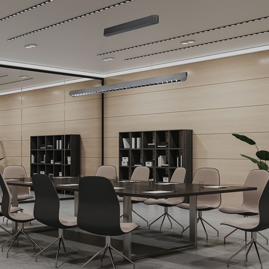 Φωτιστικό LED με καλώδιο LED/36W/230V 3000/4000/6400K ανθρακί