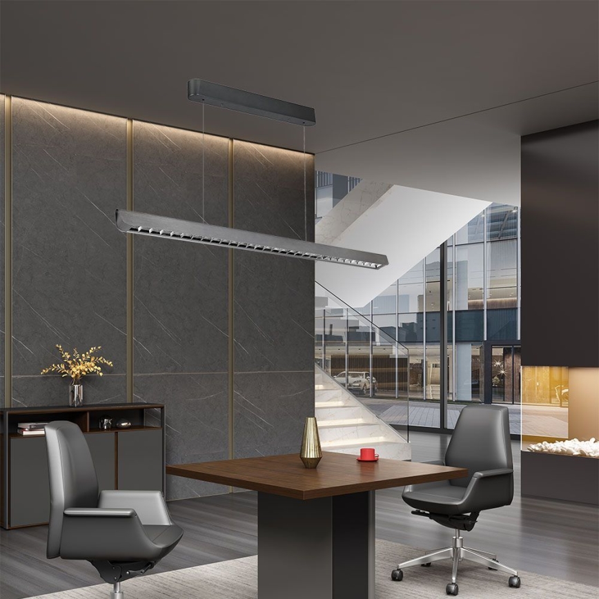 Φωτιστικό LED με καλώδιο LED/36W/230V 3000/4000/6400K ανθρακί