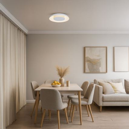 LED φωτιστικό οροφής PIATTINO LED/30W/230V 3000/4000/6000K, διάμ. 40 cm, λευκό