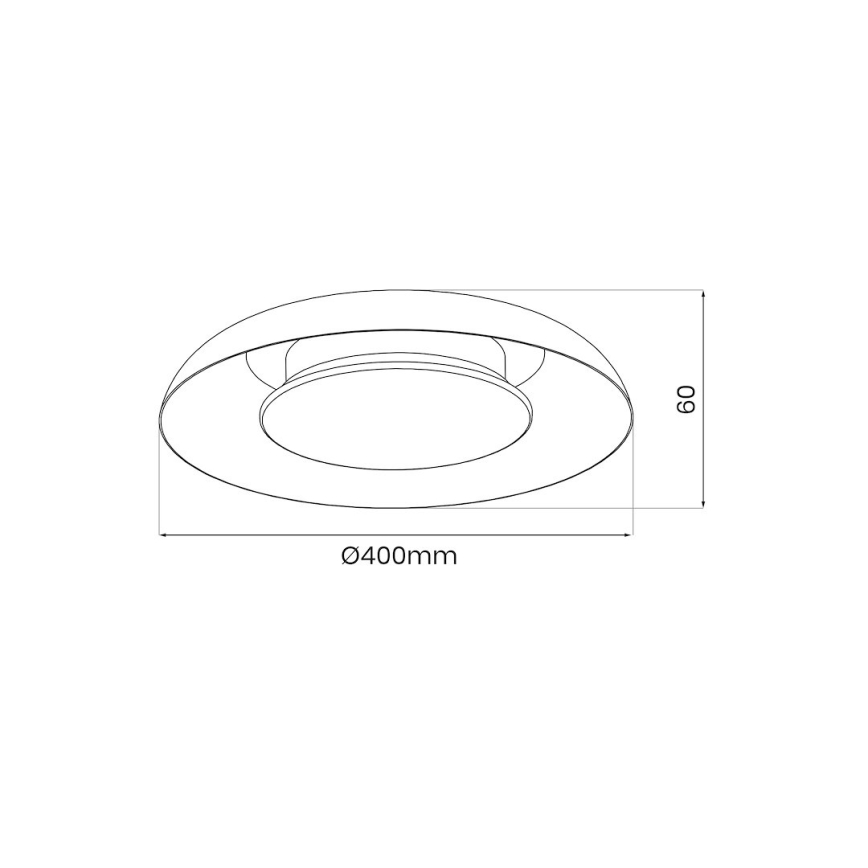 LED φωτιστικό οροφής PIATTINO LED/30W/230V 3000/4000/6000K, διάμ. 40 cm, λευκό