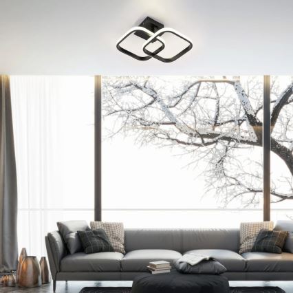 LED φωτιστικό οροφής ROBERT LED/25W/230V 25x38 cm μαύρο