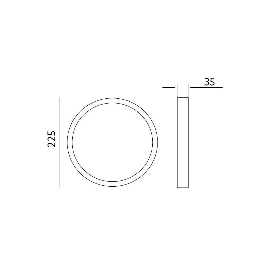 LED Φωτιστικό οροφής SIGARO CIRCLE LED/24W/230V 4000K IP40