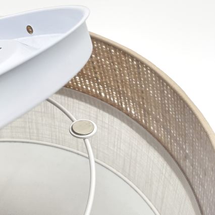 Φωτιστικό οροφής LED SIRJA BOHO LED/20W/230V 4000K Ø 35 cm μπεζ/λευκό