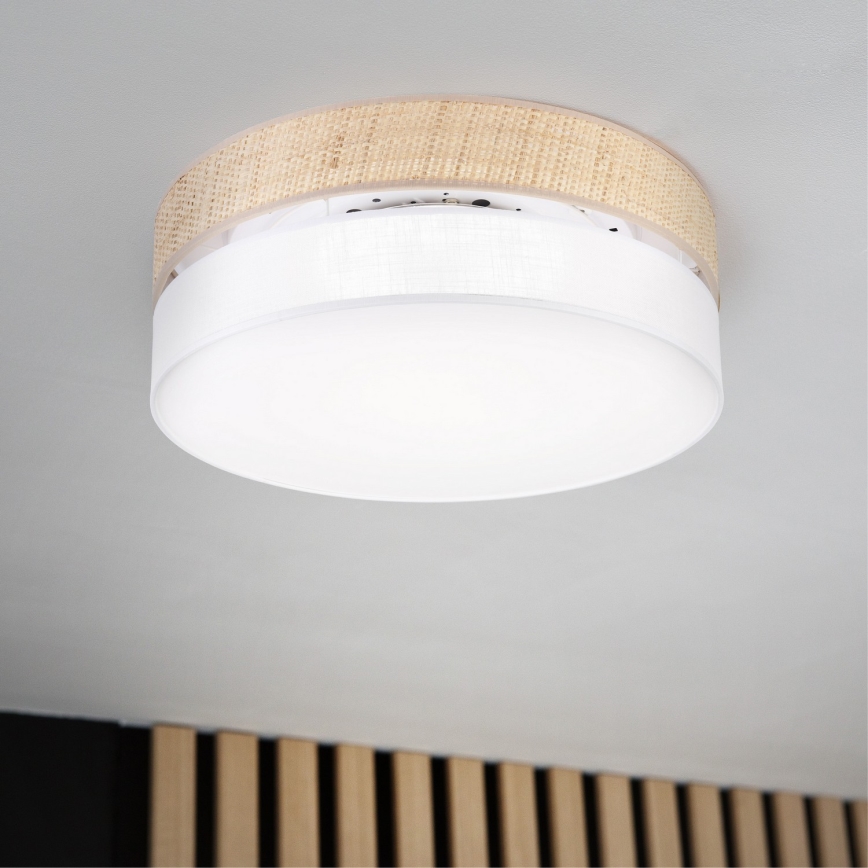 Φωτιστικό οροφής LED SIRJA BOHO LED/36W/230V 4000K διάμ. 45 cm μπεζ/λευκό