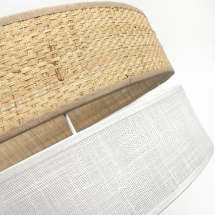 Φωτιστικό οροφής LED SIRJA BOHO LED/36W/230V 4000K διάμ. 45 cm μπεζ/λευκό