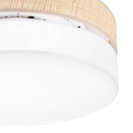 Φωτιστικό οροφής LED SIRJA BOHO LED/36W/230V 4000K διάμ. 45 cm μπεζ/λευκό