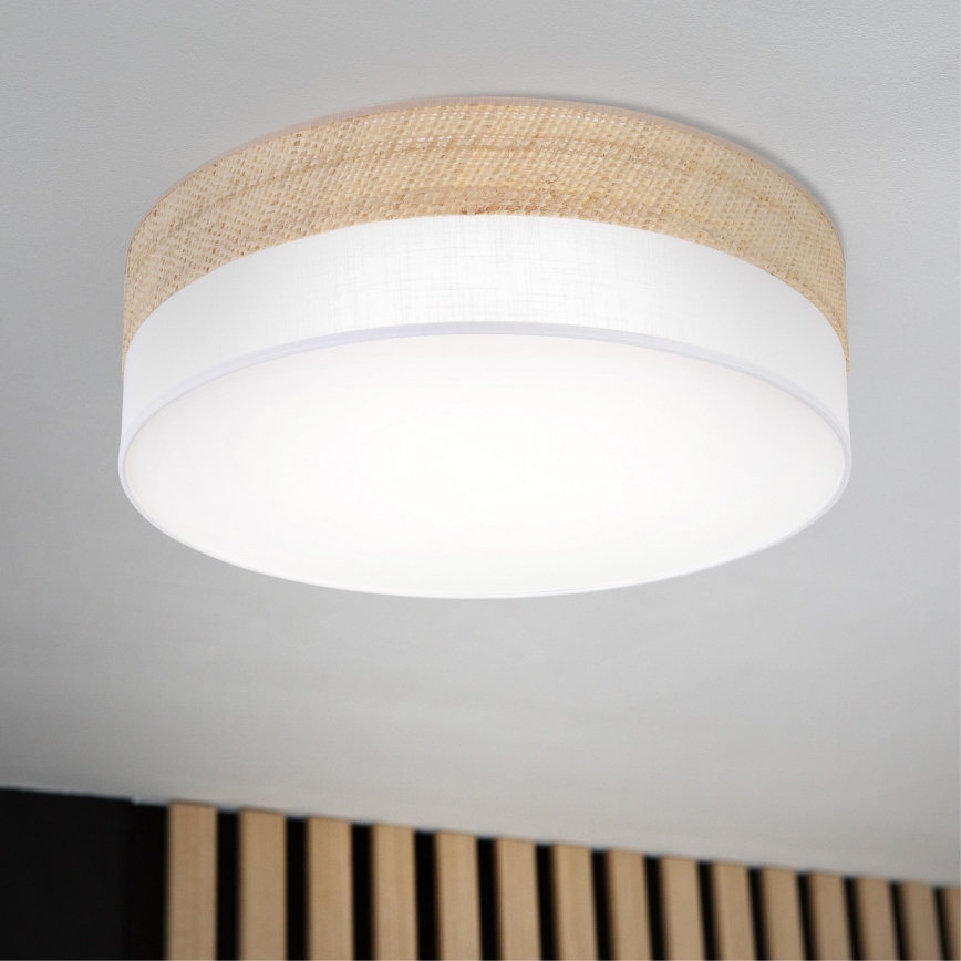 Φωτιστικό οροφής LED SIRJA BOHO LED/36W/230V 4000K διάμ. 45 cm μπεζ/λευκό