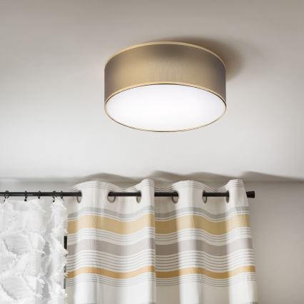 LED φωτιστικό οροφής SIRJA LED/20W/230V 4000K Ø 35 cm καφέ/χρυσό