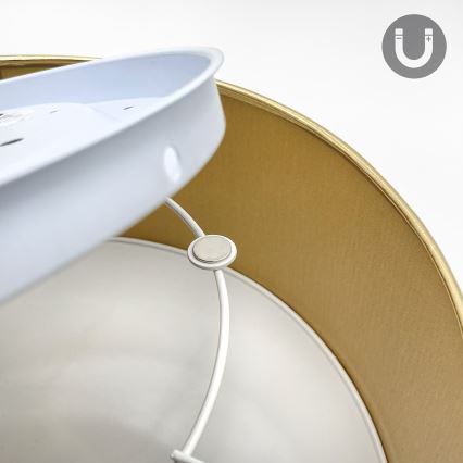 LED φωτιστικό οροφής SIRJA LED/20W/230V 4000K Ø 35 cm καφέ/χρυσό