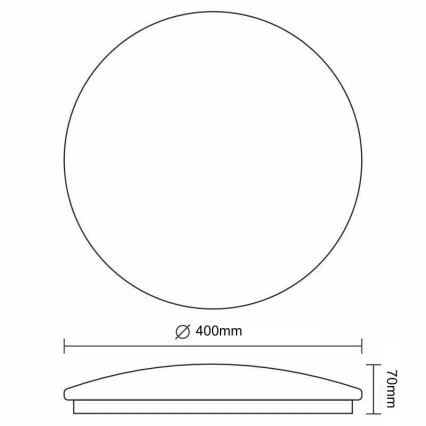 LED Ρυθμιζόμενο φωτιστικό οροφής STAR LED/36W/230V 3000-6500K + τηλεχειριστήριο