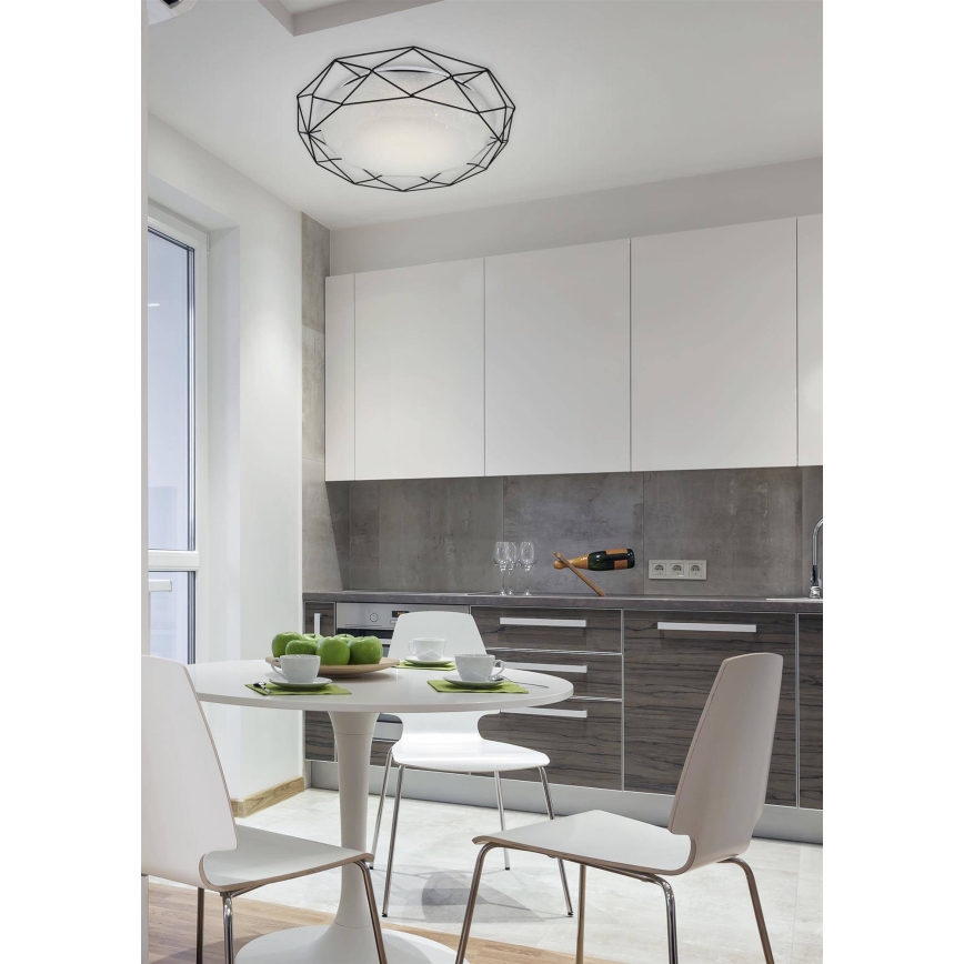 LED Φωτιστικό οροφής SVEN LED/24/230V μαύρο