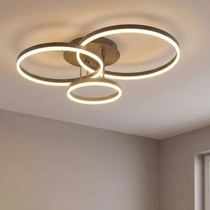 LED φωτιστικό οροφής VAASA LED/58W/230V 3000K, μαύρο