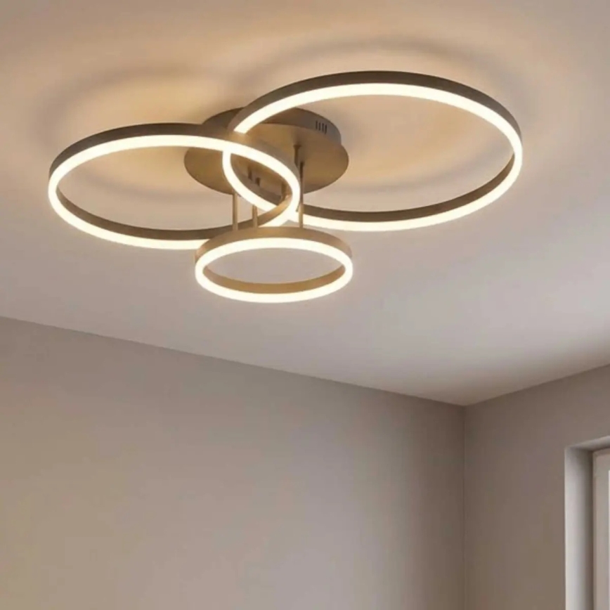 LED φωτιστικό οροφής VAASA LED/58W/230V 3000K, μαύρο