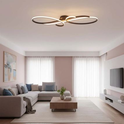LED φωτιστικό οροφής VIOLIN LED/40W/230V μαύρο