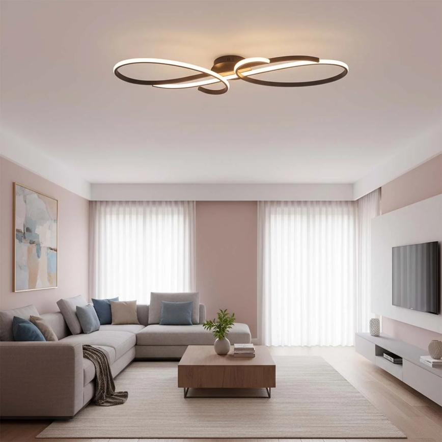 LED φωτιστικό οροφής VIOLIN LED/40W/230V μαύρο