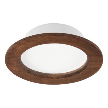 LED φωτιστικό οροφής WOODY SPOT LED/12,5W/230V 3000K κερασιά Ø 16 εκ.